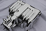 Ford Mustang Cobra V8 Aluminum Intake Manifold AFTER Chrome-Like Metal Polishing and Buffing Services