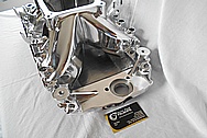 Aluminum Edelbrock Intake Manifold AFTER Chrome-Like Metal Polishing and Buffing Services / Restoration Services