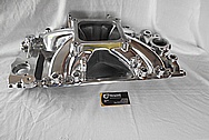 Aluminum Edelbrock Intake Manifold AFTER Chrome-Like Metal Polishing and Buffing Services / Restoration Services