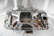 Aluminum Edelbrock Intake Manifold AFTER Chrome-Like Metal Polishing and Buffing Services / Restoration Services