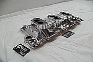 Aluminum V8 Intake Manifold AFTER Chrome-Like Metal Polishing and Buffing Services / Restoration Services