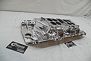 Edelbrock Aluminum Intake Manifold AFTER Chrome-Like Metal Polishing and Buffing Services / Restoration Services