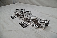 Navarro Reg Dual Aluminum Intake Manifold AFTER Chrome-Like Metal Polishing and Buffing Services / Restoration Services
