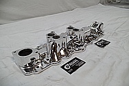 Navarro Reg Dual Aluminum Intake Manifold AFTER Chrome-Like Metal Polishing and Buffing Services / Restoration Services