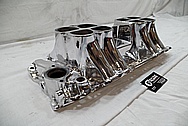 Aluminum High Rise V8 Intake Manifold AFTER Chrome-Like Metal Polishing and Buffing Services / Restoration Services