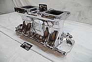 Aluminum High Rise V8 Intake Manifold AFTER Chrome-Like Metal Polishing and Buffing Services / Restoration Services