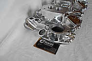 Small Block Chevy Aluminum Intake Manifold AFTER Chrome-Like Metal Polishing and Buffing Services / Restoration Services