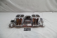 Weiand Aluminum Intake Manifold AFTER Chrome-Like Metal Polishing - Aluminum Polishing