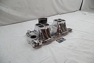 Weiand Aluminum Intake Manifold AFTER Chrome-Like Metal Polishing - Aluminum Polishing