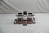 Weiand Aluminum Intake Manifold AFTER Chrome-Like Metal Polishing - Aluminum Polishing