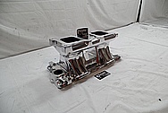 Weiand Aluminum Intake Manifold AFTER Chrome-Like Metal Polishing - Aluminum Polishing