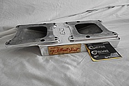 Flathead Speed B&M Aluminum Blower Intake Manifold AFTER Chrome-Like Metal Polishing - Aluminum Polishing