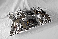 V8 Engine Aluminum Intake Manifold AFTER Chrome-Like Metal Polishing - Aluminum Polishing