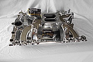 V8 Engine Aluminum Intake Manifold AFTER Chrome-Like Metal Polishing - Aluminum Polishing