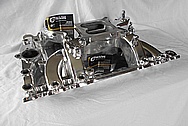 V8 Engine Aluminum Intake Manifold AFTER Chrome-Like Metal Polishing - Aluminum Polishing