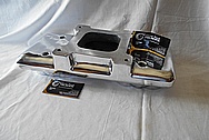 Weiand Aluminum Upper Intake Manifold AFTER Chrome-Like Metal Polishing - Aluminum Polishing 