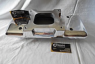 Weiand Aluminum Upper Intake Manifold AFTER Chrome-Like Metal Polishing - Aluminum Polishing 