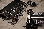 Toyota Supra 2JZGTE Aluminum Intake Manifold AFTER Chrome-Like Metal Polishing and Buffing Services