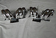 Aluminum Tuned Port Intake Manifold Runners AFTER Chrome-Like Metal Polishing and Buffing Services - Aluminum Polishing