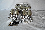 Mazda RX7 13B RE Aluminum Intake Manifold AFTER Chrome-Like Metal Polishing and Buffing Services - Aluminum Polishing