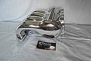 Mazda RX7 13B RE Aluminum Intake Manifold AFTER Chrome-Like Metal Polishing and Buffing Services - Aluminum Polishing