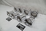 Intake Manifold with Individual Throttle Bodies and Velocity Stacks AFTER Chrome-Like Metal Polishing and Buffing Services - Aluminum Polishing