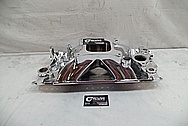 V8 Engine Aluminum Intake Manifold AFTER Chrome-Like Metal Polishing - Aluminum Polishing