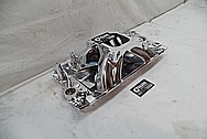 V8 Engine Aluminum Intake Manifold AFTER Chrome-Like Metal Polishing - Aluminum Polishing