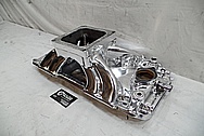 V8 Aluminum Intake Manifold AFTER Chrome-Like Metal Polishing and Buffing Services - Aluminum Polishing 