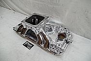 V8 Aluminum Intake Manifold AFTER Chrome-Like Metal Polishing and Buffing Services - Aluminum Polishing 