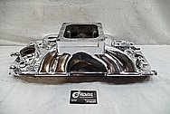 V8 Aluminum Intake Manifold AFTER Chrome-Like Metal Polishing and Buffing Services - Aluminum Polishing 