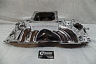 V8 Aluminum Intake Manifold AFTER Chrome-Like Metal Polishing and Buffing Services - Aluminum Polishing 