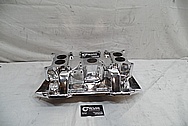 V8 Aluminum Intake Manifold AFTER Chrome-Like Metal Polishing and Buffing Services - Aluminum Polishing 