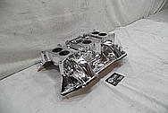 V8 Aluminum Intake Manifold AFTER Chrome-Like Metal Polishing and Buffing Services - Aluminum Polishing 