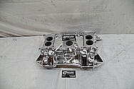 V8 Aluminum Intake Manifold AFTER Chrome-Like Metal Polishing and Buffing Services - Aluminum Polishing 