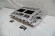 V8 Aluminum Blower Intake Manifold AFTER Chrome-Like Metal Polishing and Buffing Services - Aluminum Polishing Service 