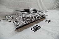 V8 Aluminum Blower Intake Manifold AFTER Chrome-Like Metal Polishing and Buffing Services - Aluminum Polishing Service 