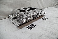 V8 Aluminum Blower Intake Manifold AFTER Chrome-Like Metal Polishing and Buffing Services - Aluminum Polishing Service 