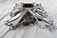 Aluminum V8 Engine Intake Manifold AFTER Chrome-Like Metal Polishing - Aluminum Polishing Services