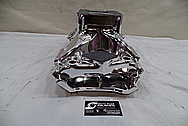 Brodix V8 Engine Aluminum Intake Manifold AFTER Chrome-Like Metal Polishing and Buffing Services - Aluminum Polishing Services 