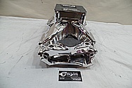 Brodix V8 Engine Aluminum Intake Manifold AFTER Chrome-Like Metal Polishing and Buffing Services - Aluminum Polishing Services 