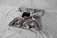V8 Engine Aluminum Intake Manifold AFTER Chrome-Like Metal Polishing and Buffing Services - Aluminum Polishing Services