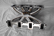 V8 Engine Aluminum Intake Manifold AFTER Chrome-Like Metal Polishing and Buffing Services - Aluminum Polishing Services