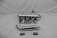 Dodge Hemi Aluminum Intake Manifold AFTER Chrome-Like Metal Polishing and Buffing Services - Aluminum Polishing Services 