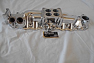 Aluminum Intake Manifold AFTER Chrome-Like Metal Polishing and Buffing Services - Aluminum Polishing Services 