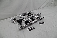 Aluminum V8 Engine Intake Manifold AFTER Chrome-Like Metal Polishing and Buffing Services - Aluminum Polishing Services