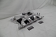 Edelbrock CrossRam Aluminum Intake Manifold AFTER Chrome-Like Metal Polishing and Buffing Services - Aluminum Polishing Services