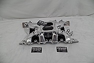 Aluminum V8 Engine Intake Manifold AFTER Chrome-Like Metal Polishing and Buffing Services - Aluminum Polishing Services