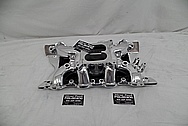 Edelbrock CrossRam Aluminum Intake Manifold AFTER Chrome-Like Metal Polishing and Buffing Services - Aluminum Polishing Services