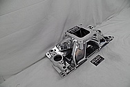 Edelbrock Aluminum Intake Manifold AFTER Chrome-Like Metal Polishing and Buffing Services - Aluminum Polishing Services